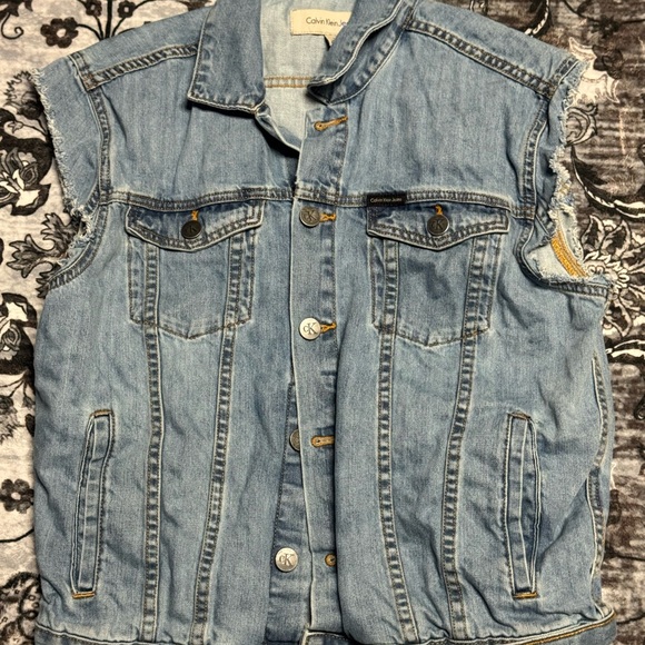 Calvin Klein Light Blue Denim Jacket - Picture 1 of 4